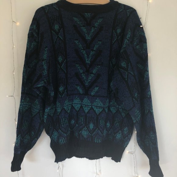 Vintage Crewneck with Faux Leather Accents - Picture 2 of 4